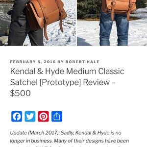 Brown Leather Messenger Bag